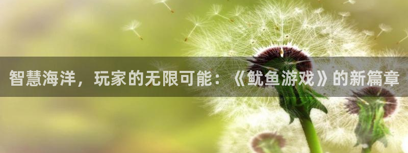 鼎点娱乐代理登陆：智慧海洋，玩家的无限可能：《鱿鱼游戏》的新